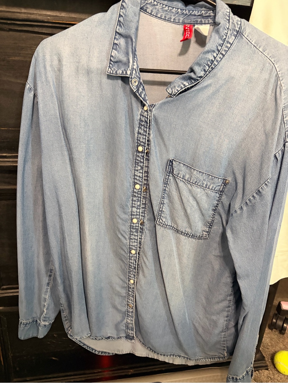 Divided Light Blue Denim Button-Down Shirt